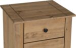 Panama 5 Drawer Narrow Chest in Natural Wax - Image 7