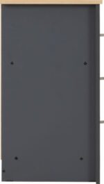 Portland 3 Drawer in Grey/Oak Effect - Image 5