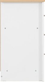 Portland 3 Drawer in White/Oak Effect - Image 8