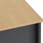 Portland 3+2 Drawer Chest in Grey/Oak Effect - Image 7