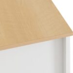 Portland 3+2 Drawer Chest White/Oak Effect - Image 7