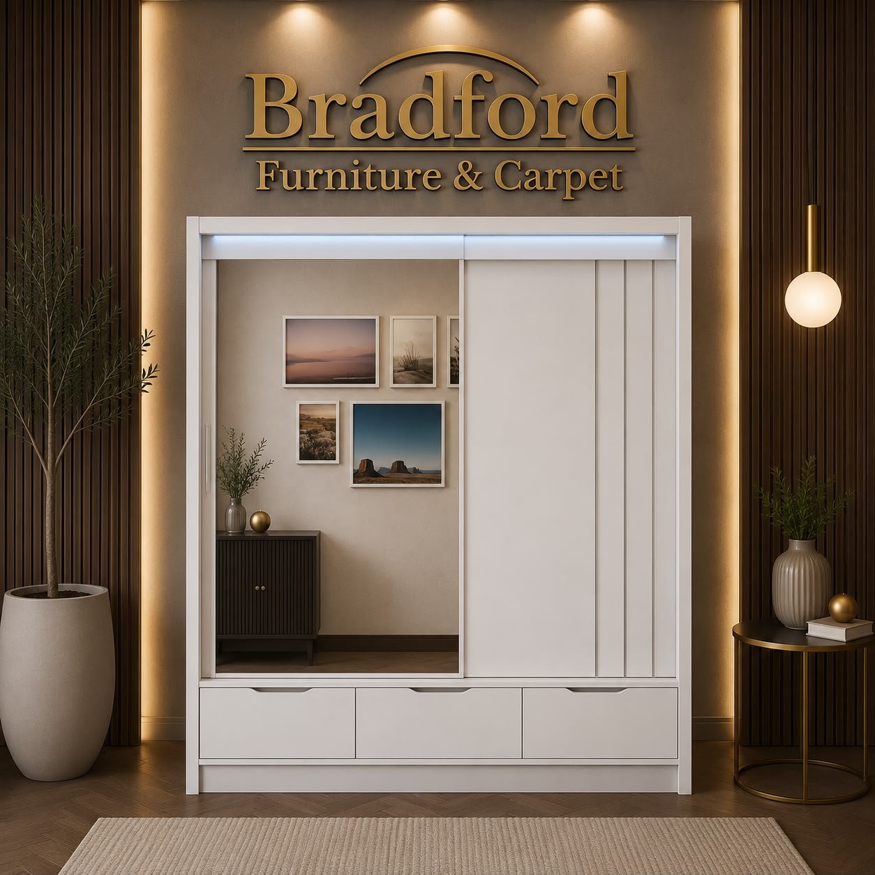 Rauch 2 Door Sliding Wardrobe | Bradford Furniture & Carpets