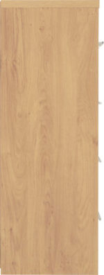 Seville 3+2 Drawer Chest White High Gloss/Light Oak Effect Veneer - Image 6