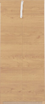Seville 5 Drawer Narrow Chest in Grey High Gloss/Light Oak Effect Veneer - Image 7