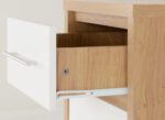 Portland 4 Drawer Chest in White/Oak Effect - Image 8