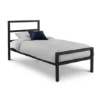 Soto Metal Bed in Black & Silver Color - Image 3