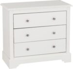 Stratford 3 Drawer Chest in White Color - Image 2