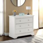 Stratford 3 Drawer Chest in White Color