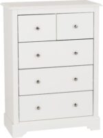 Stratford 3+2 Drawer Chester in White Color - Image 2
