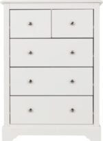 Stratford 3+2 Drawer Chester in White Color - Image 4