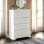 Stratford 3+2 Drawer Chester in White Color
