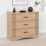Tessa 3 Drawer Chest in Natural Oak Effect