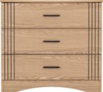 Tessa 3 Drawer Chest in Natural Oak Effect - Image 6