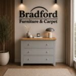 Windsor 3 Drawer Chester in Pebble Grey/Oak | Natural Oak | Ivory Oak - Image 4
