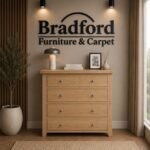 Windsor 3+2 Drawer Chester in  Grey/ Oak | Natural/ Oak | Ivory/ Oak - Image 3