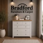 Windsor 3+2 Drawer Chester in  Grey/ Oak | Natural/ Oak | Ivory/ Oak