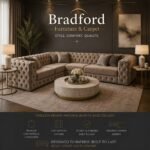 Oyster Chesterfield Fabric Corner Sofa | Bradford Furniture