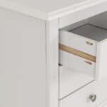 Stratford 3 Drawer Bedside in White Color - Image 4