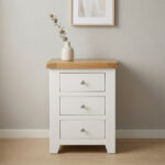 Windsor 3 Drawer Bedside in all Colors - Image 2