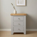 Windsor 3 Drawer Bedside in all Colors