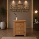 Windsor 3 Drawer Bedside in all Colours - Image 4