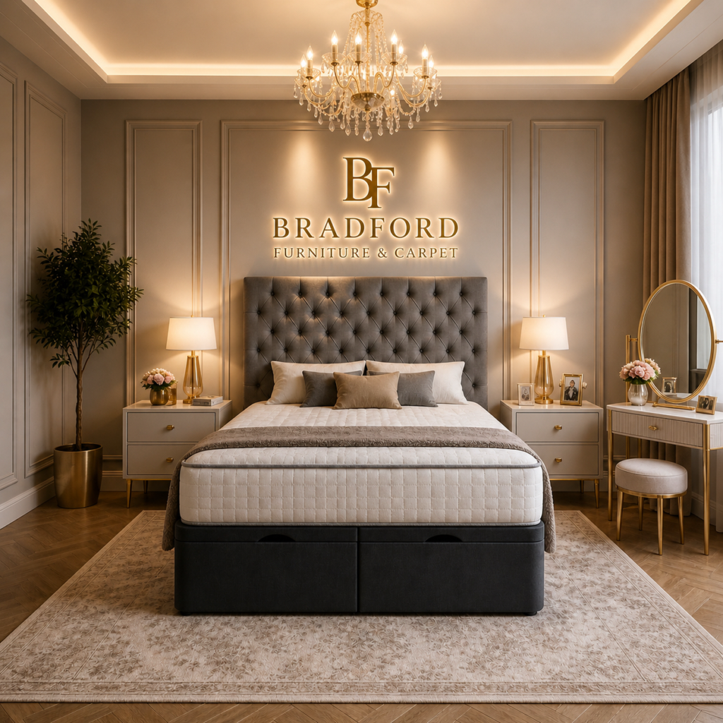 The Liora Ottoman storage bed