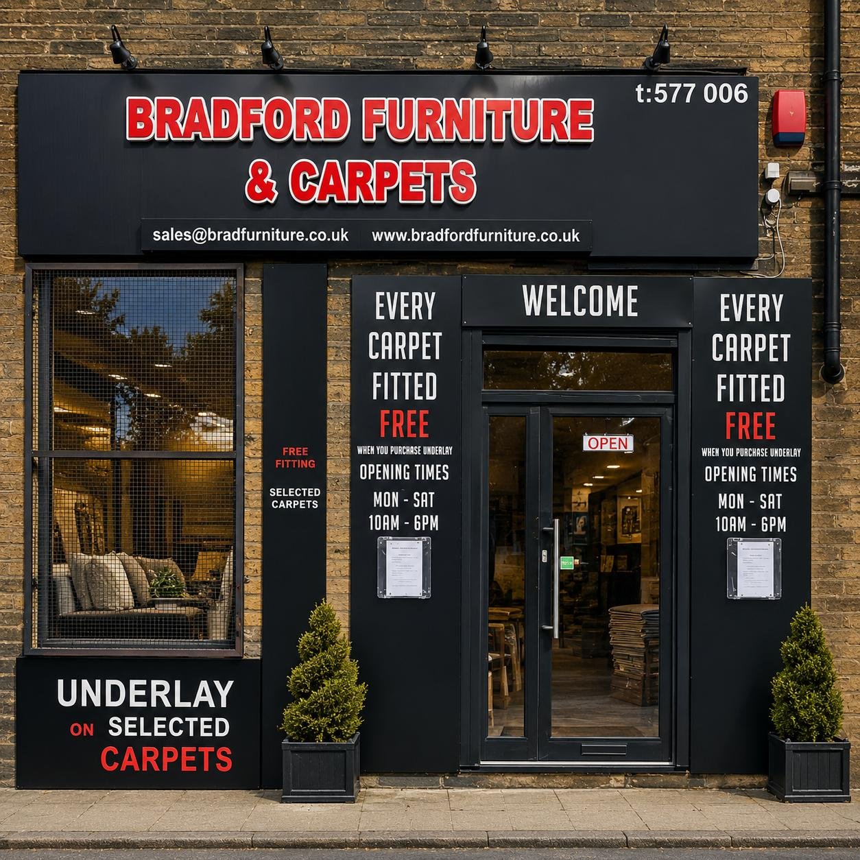 Bradford Furniture Store Front