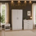 Dakota Wardrobe Bedroom Set | Dark Grey, White ,Light Grey, Oak Effect - Image 4